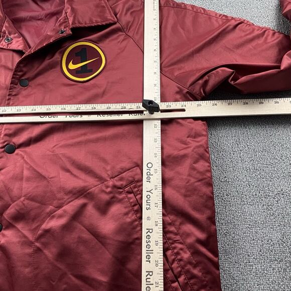 Vintage Nike Jacket Adult Large Red Long Sleeve Air Force One Button Up Casual - Picture 12 of 14